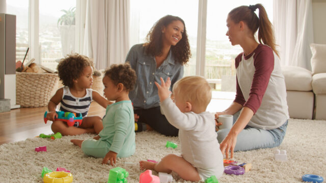 mothers with children