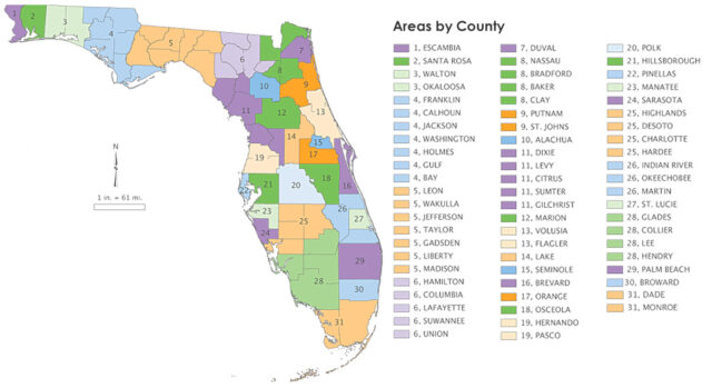 county map of members